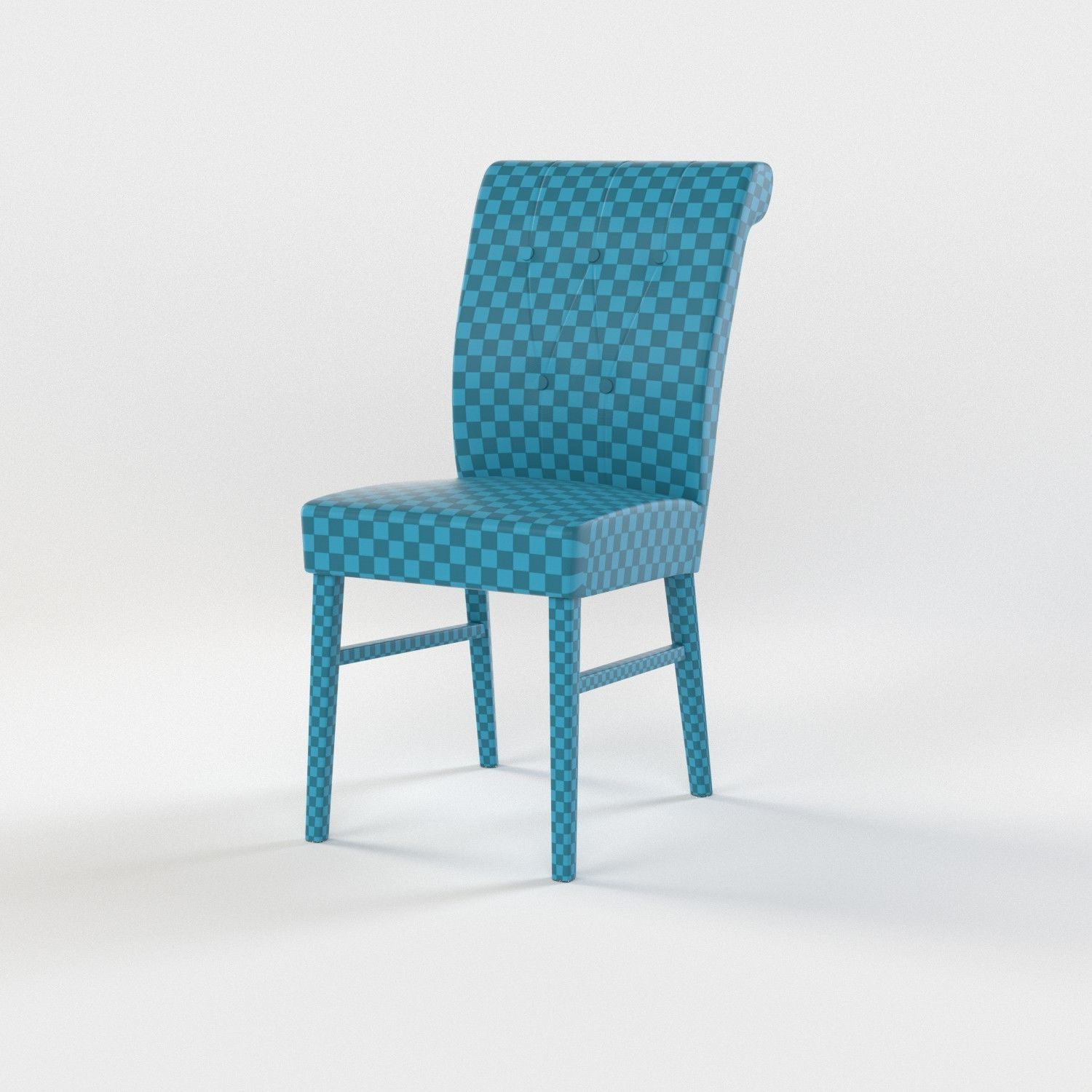 10 chairs set Low-poly 3D model_16