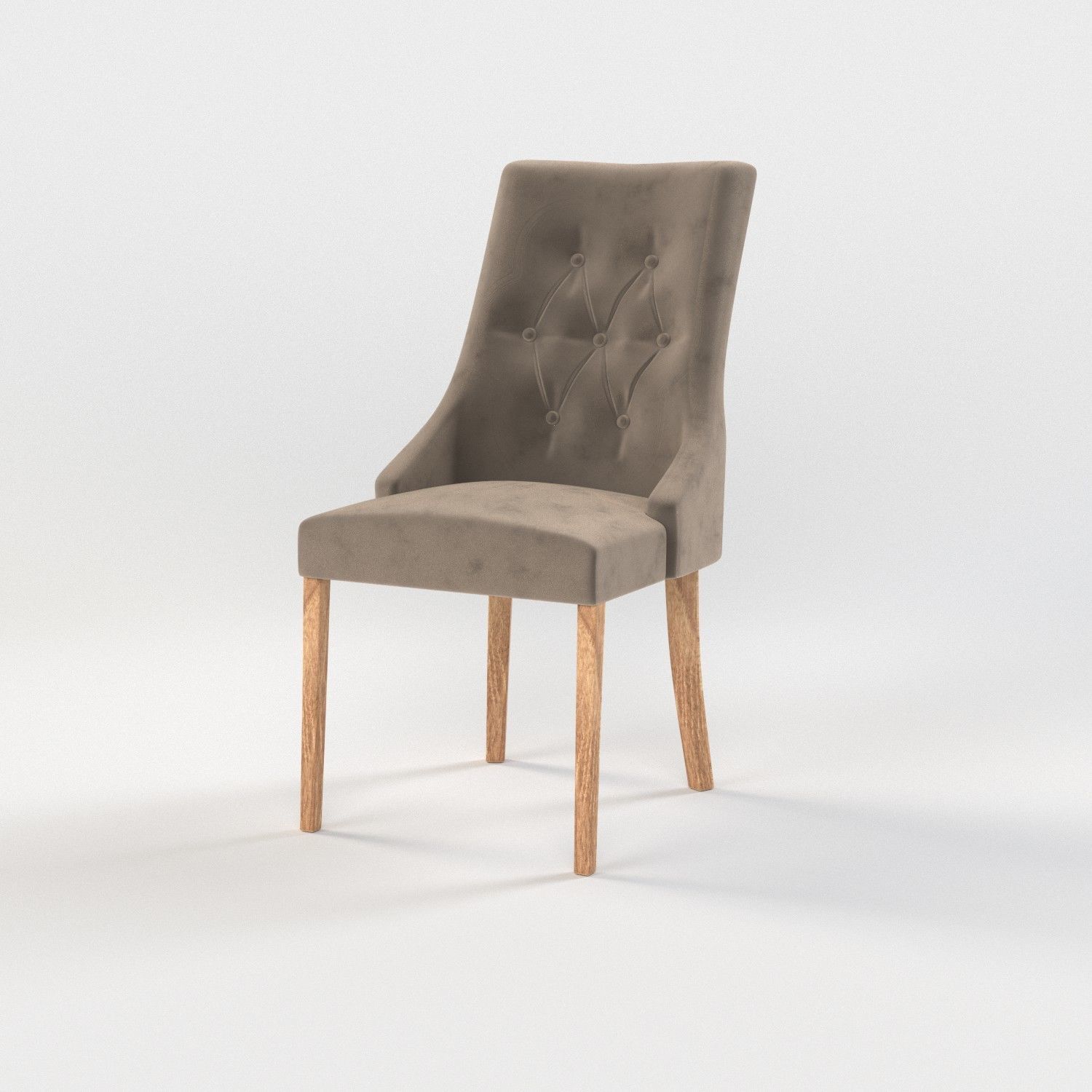 10 chairs set Low-poly 3D model_3