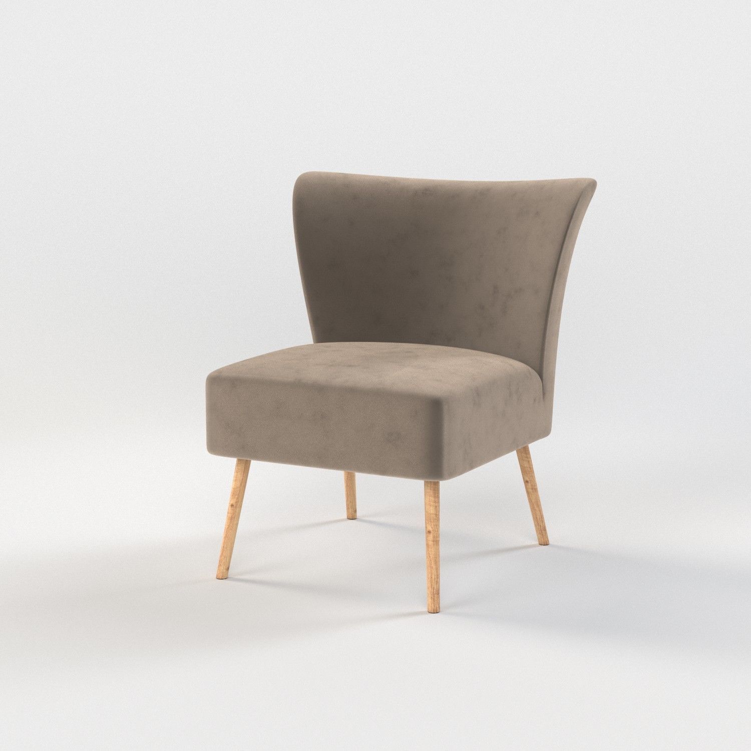 10 chairs set Low-poly 3D model_11