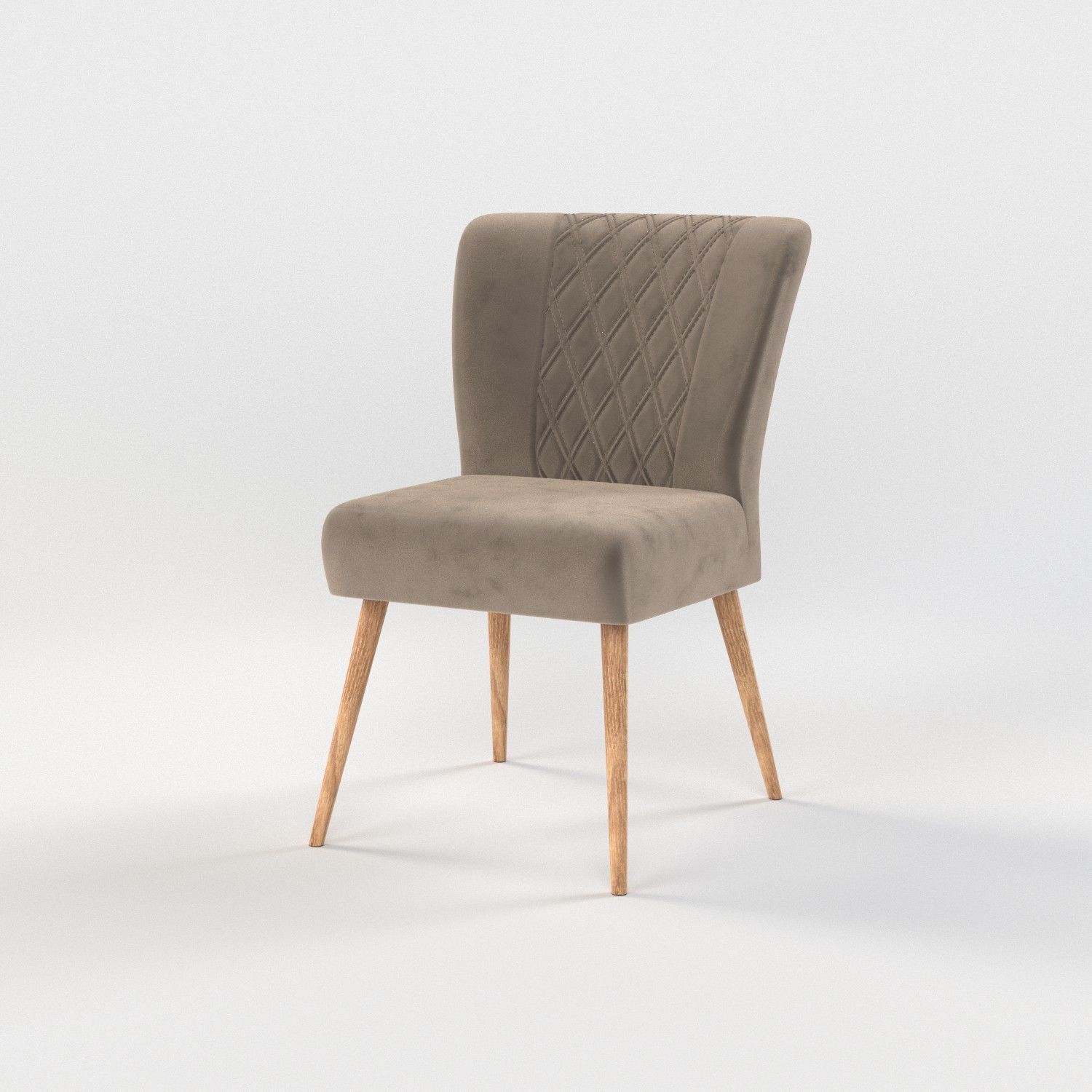 10 chairs set Low-poly 3D model_13
