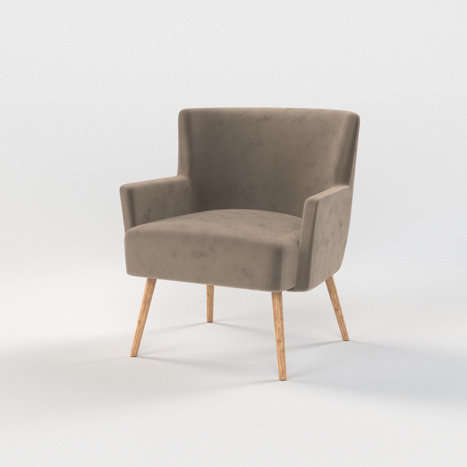 10 chairs set Low-poly 3D model_7