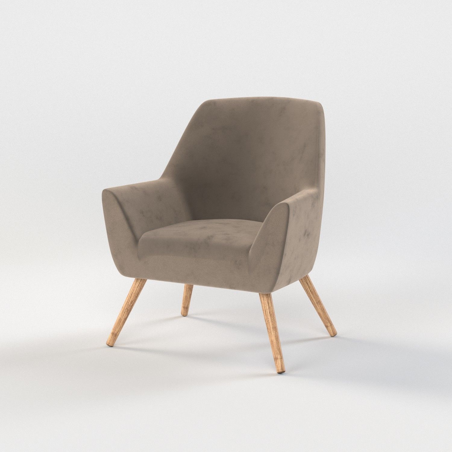 10 chairs set Low-poly 3D model_5