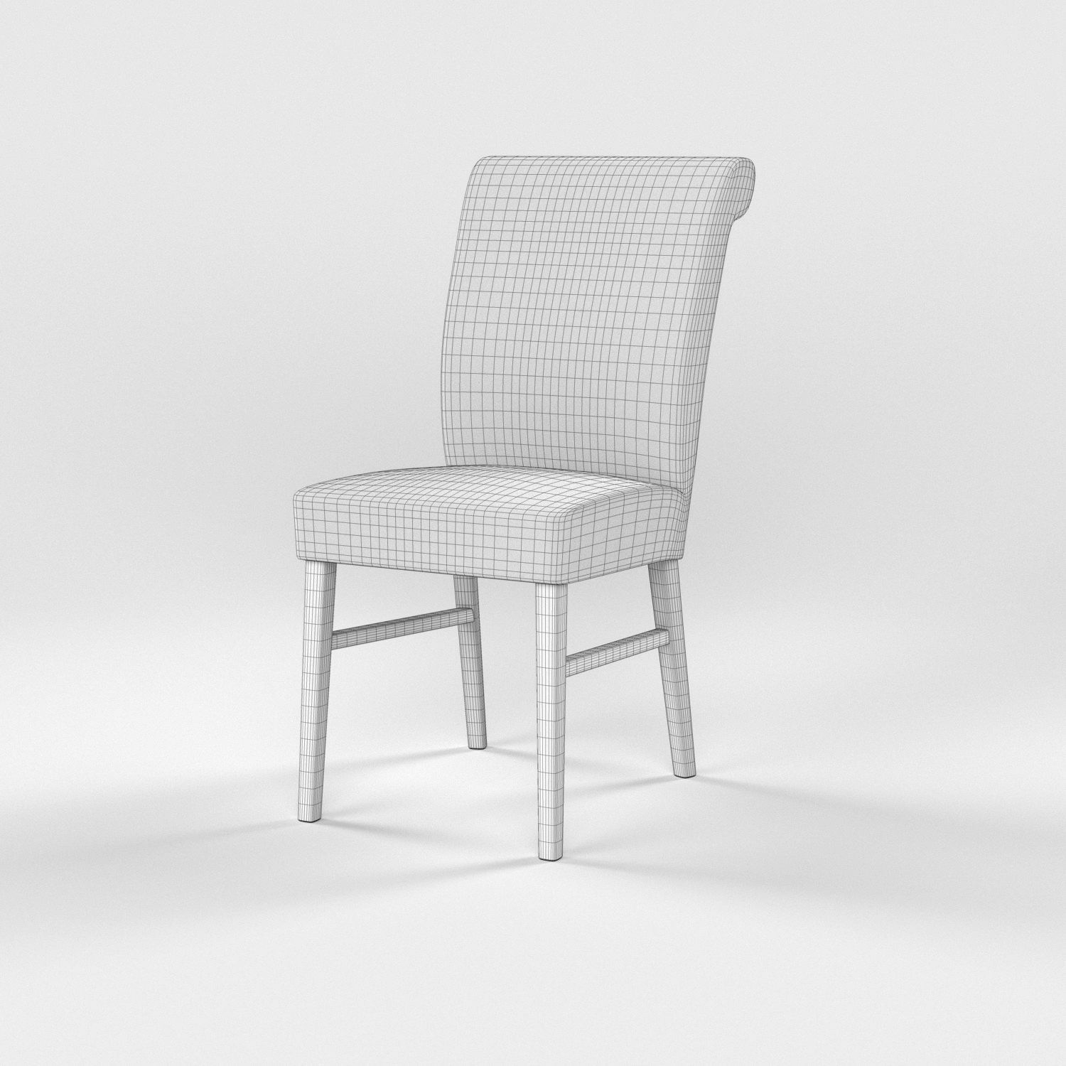 10 chairs set Low-poly 3D model_39