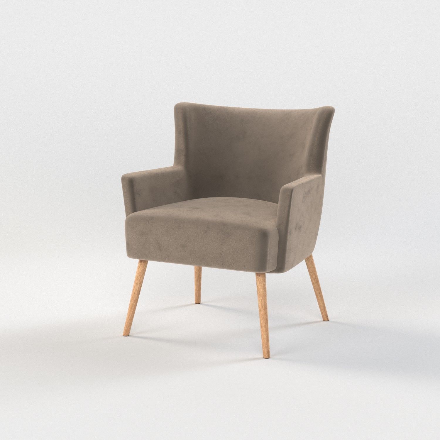 10 chairs set Low-poly 3D model_9