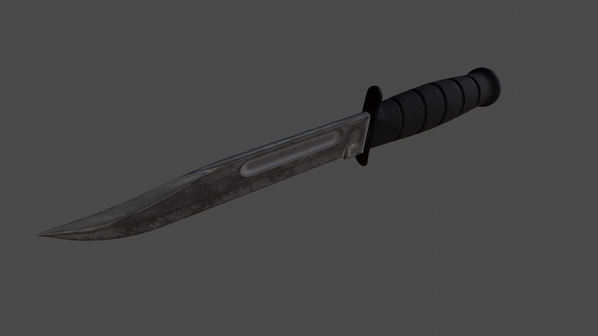 knife 5 Low-poly 3D model_6