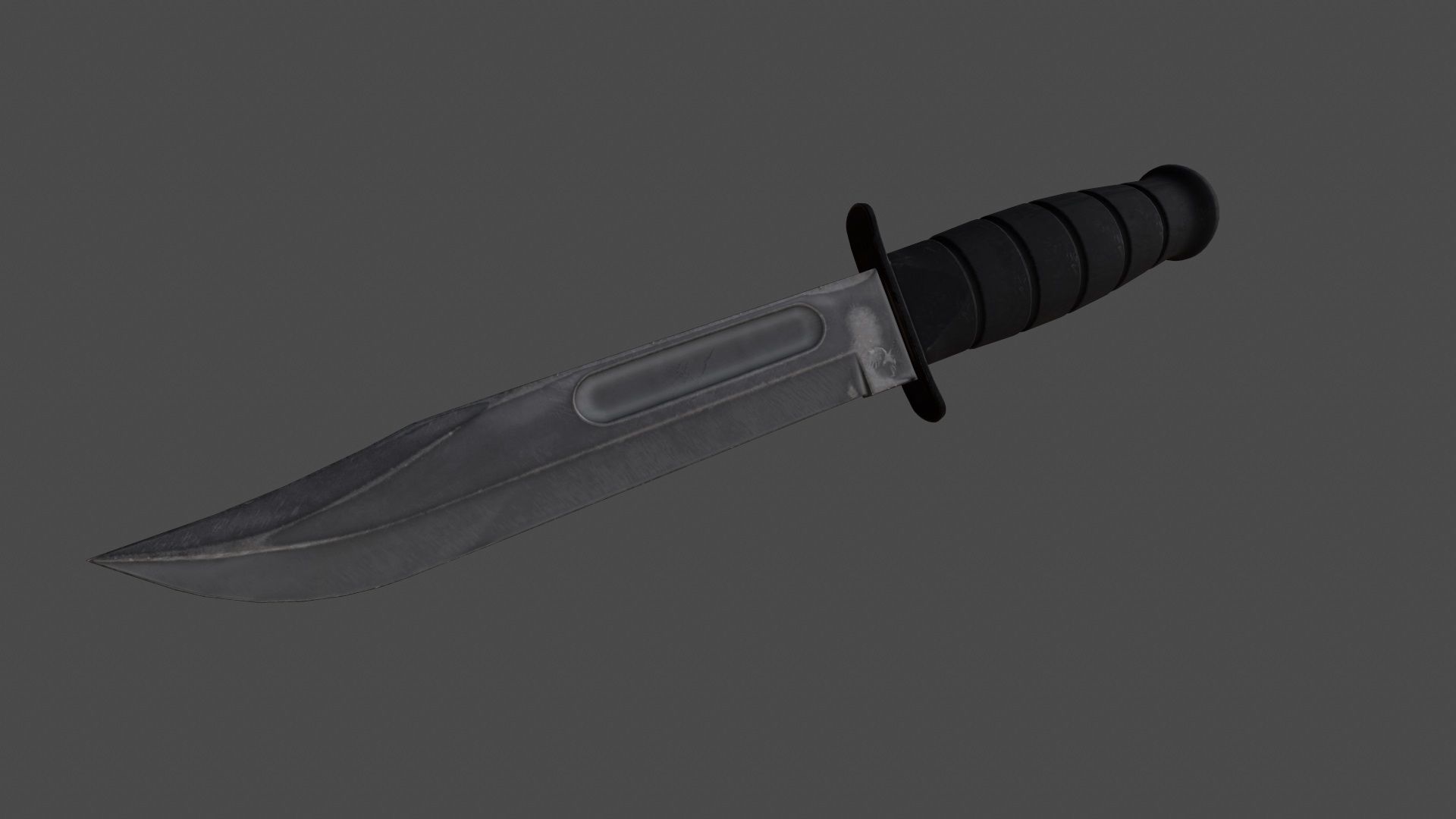 knife 5 Low-poly 3D model_1