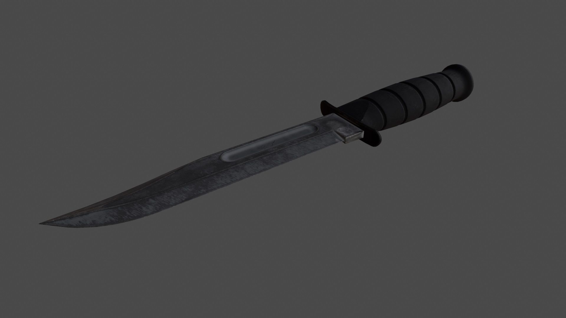 knife 5 Low-poly 3D model_3