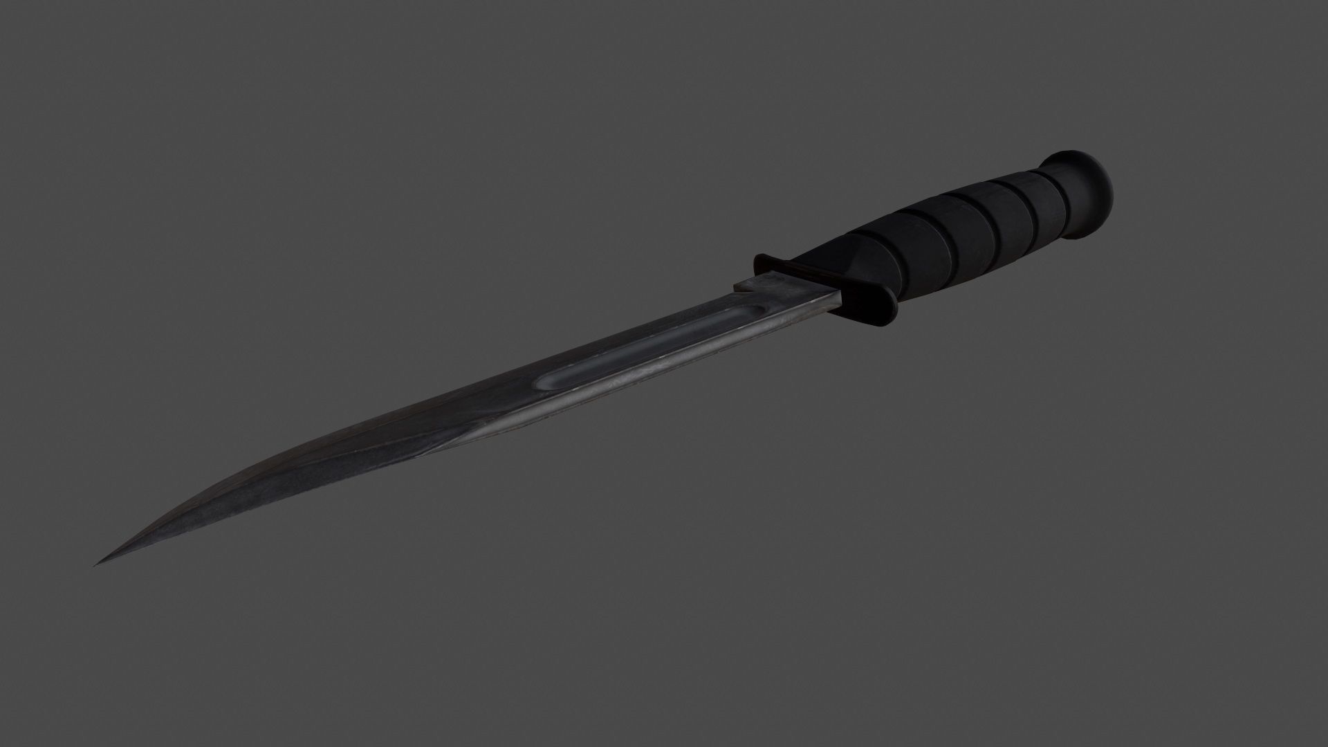 knife 5 Low-poly 3D model_5