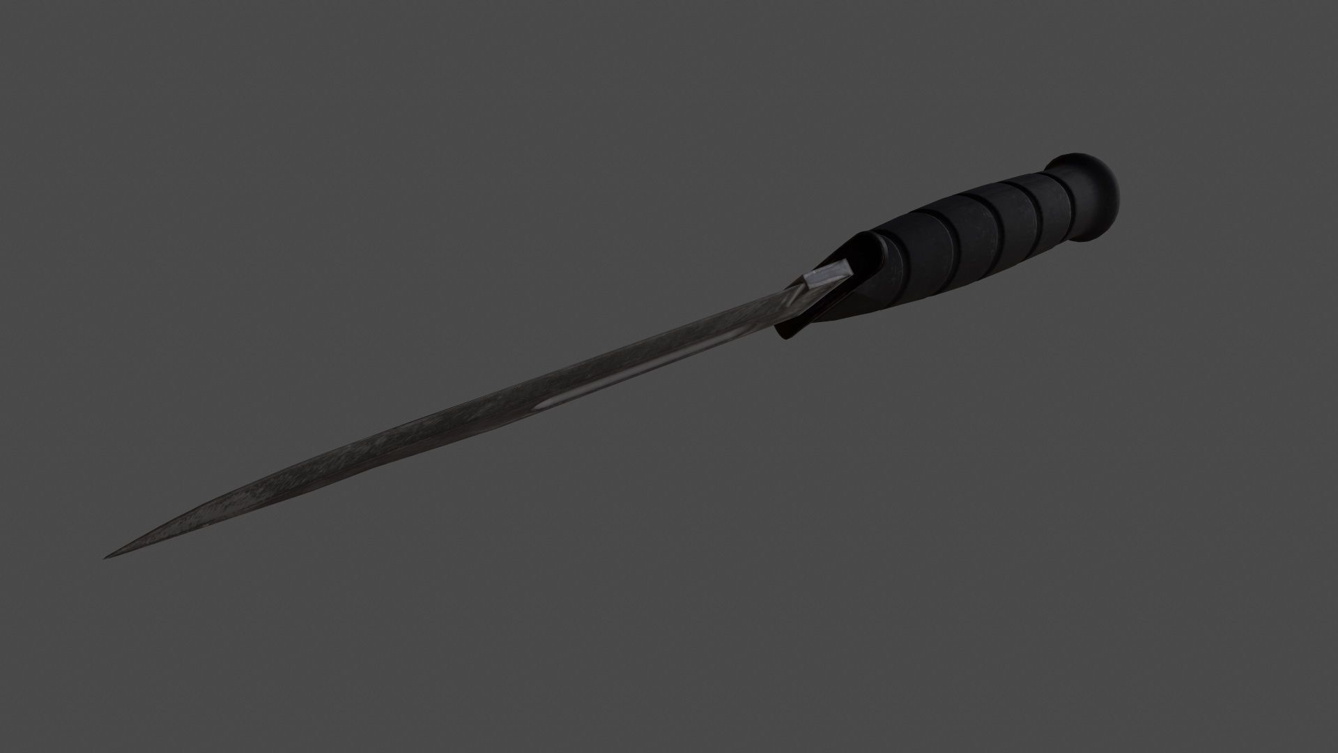 knife 5 Low-poly 3D model_7