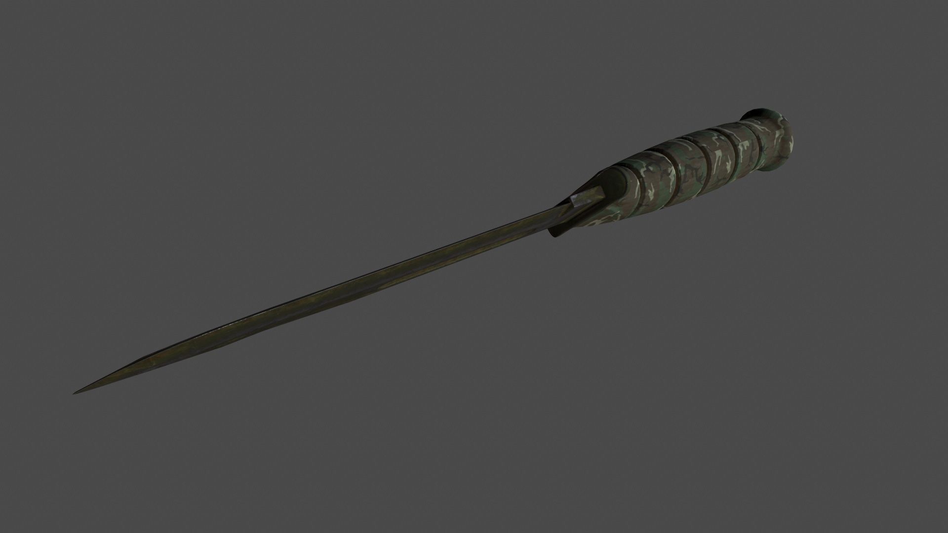 knife 7 Low-poly 3D model_7