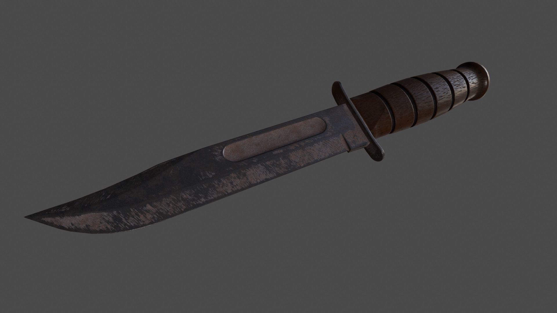 knife 8 Low-poly 3D model_5