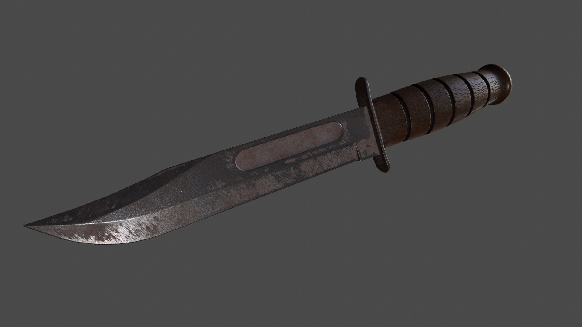 knife 8 Low-poly 3D model_1
