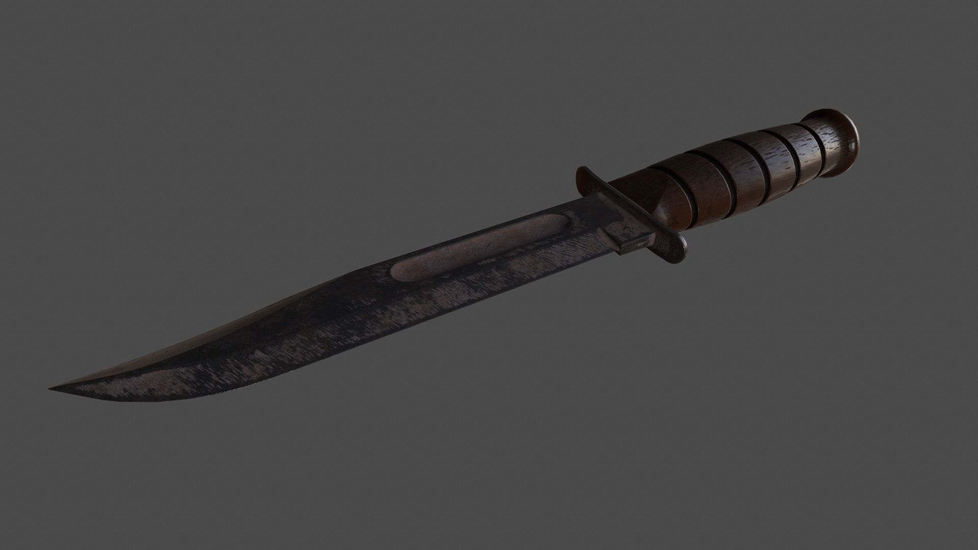 knife 8 Low-poly 3D model_4