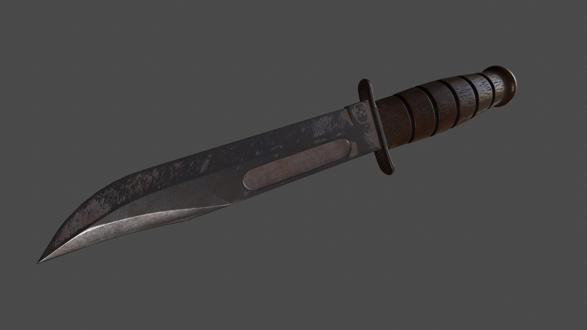 knife 8 Low-poly 3D model_6