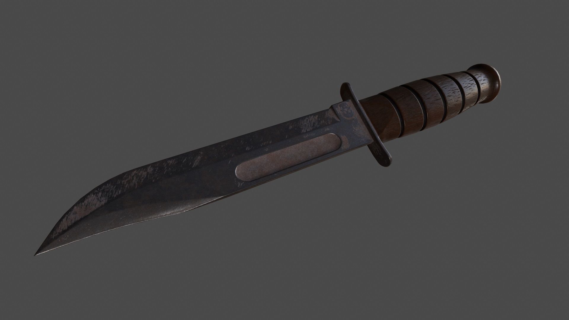 knife 8 Low-poly 3D model_10
