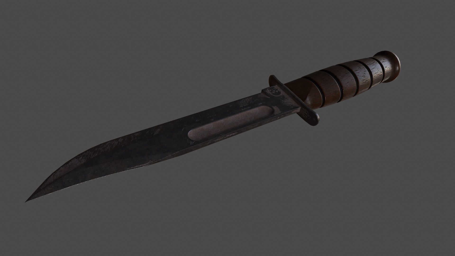 knife 8 Low-poly 3D model_8