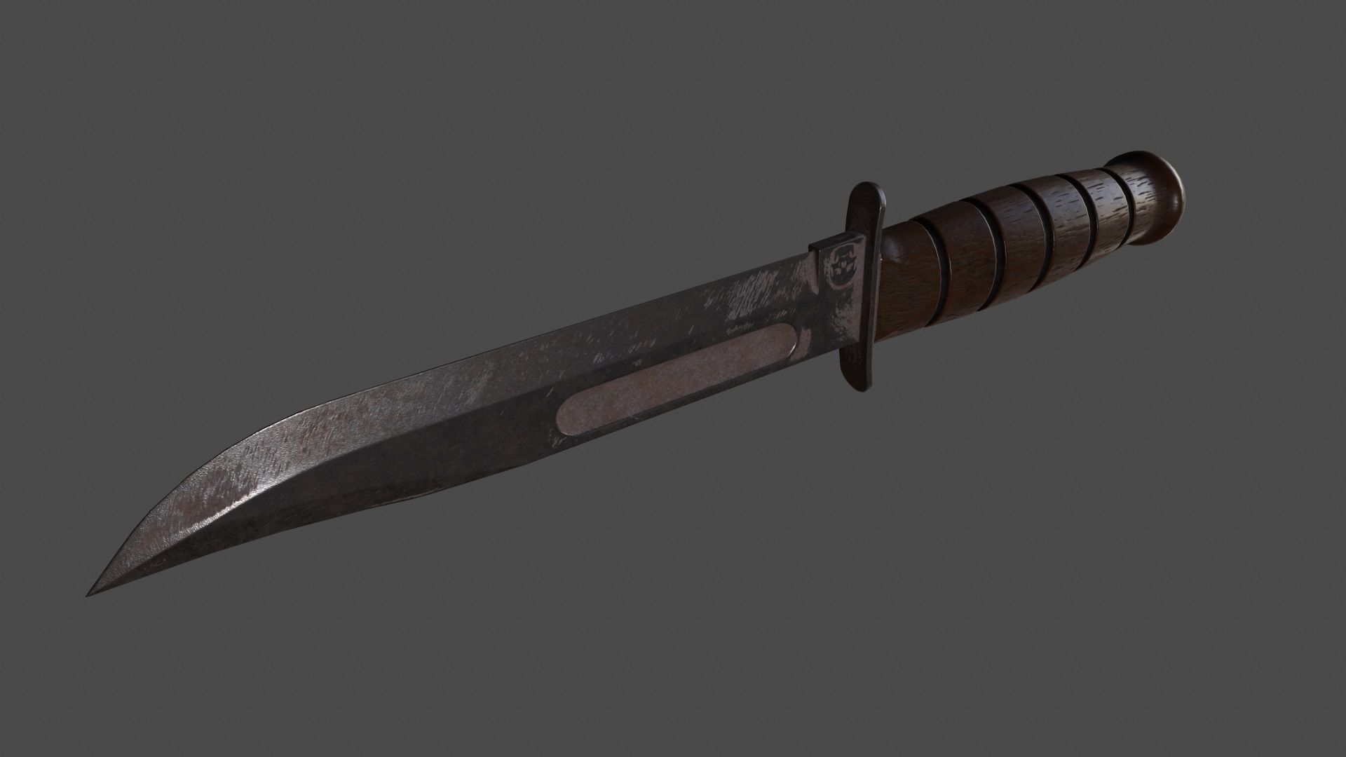 knife 8 Low-poly 3D model_11