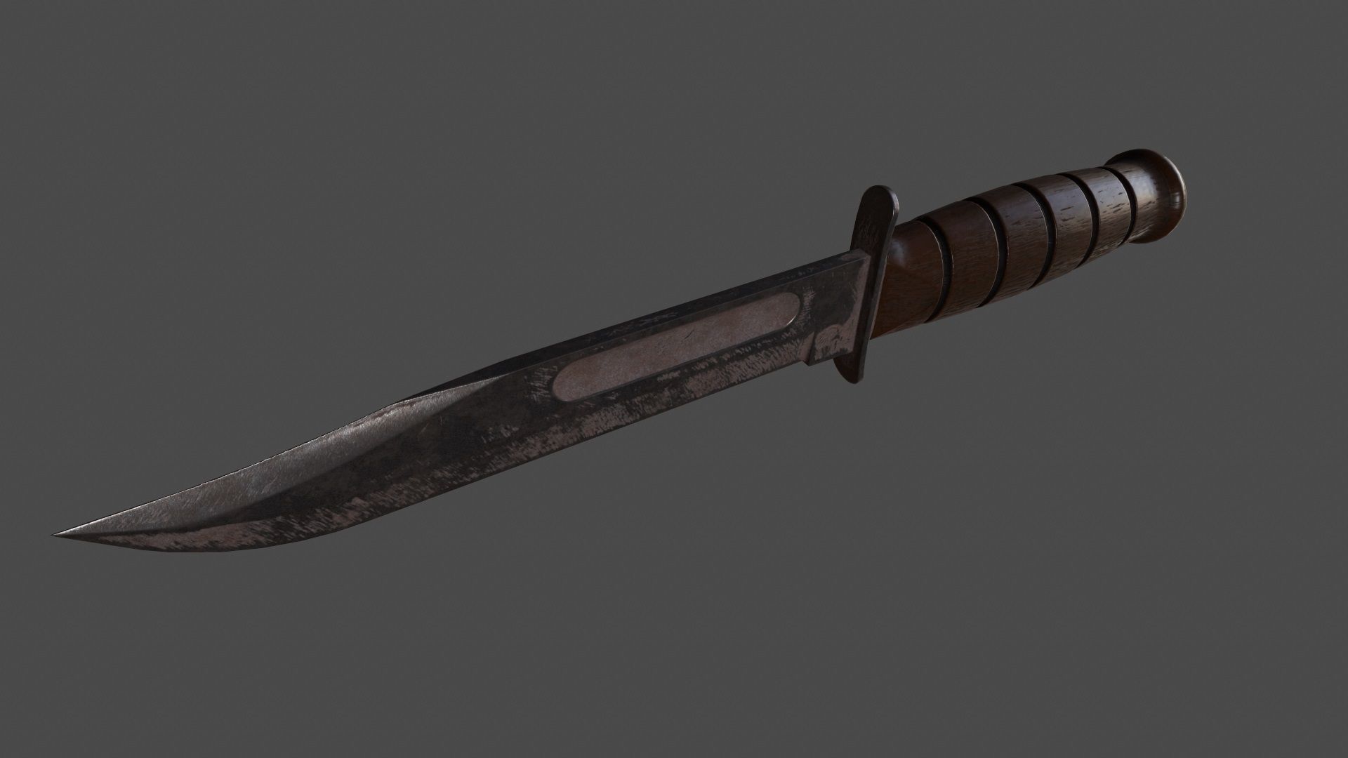 knife 8 Low-poly 3D model_9