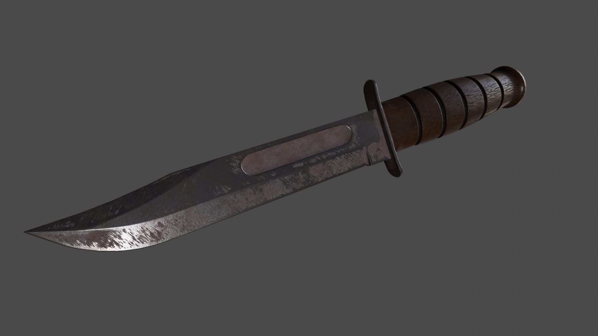 knife 8 Low-poly 3D model_7