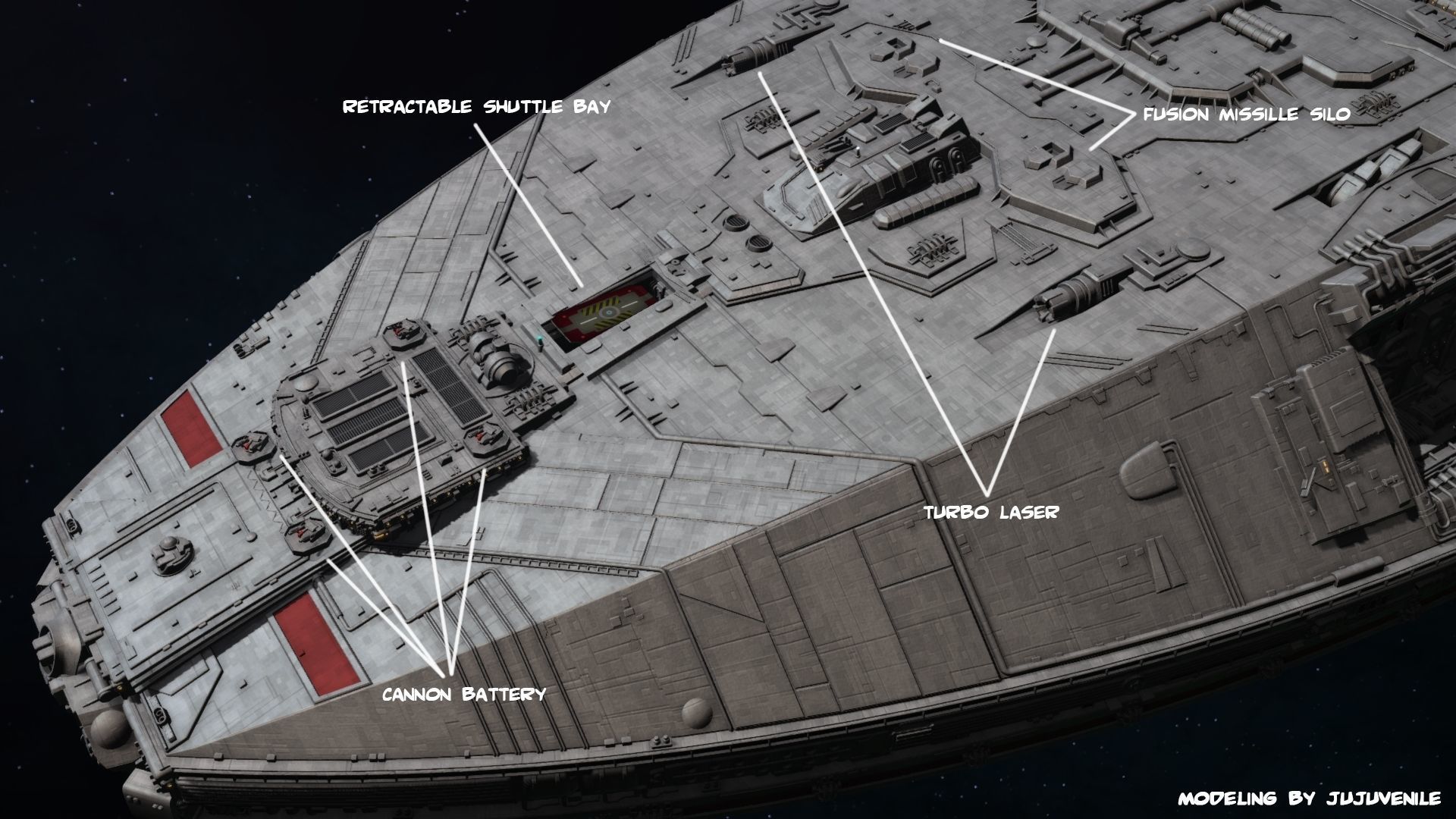 Battlestar Galactica Nova Class 3D model_13