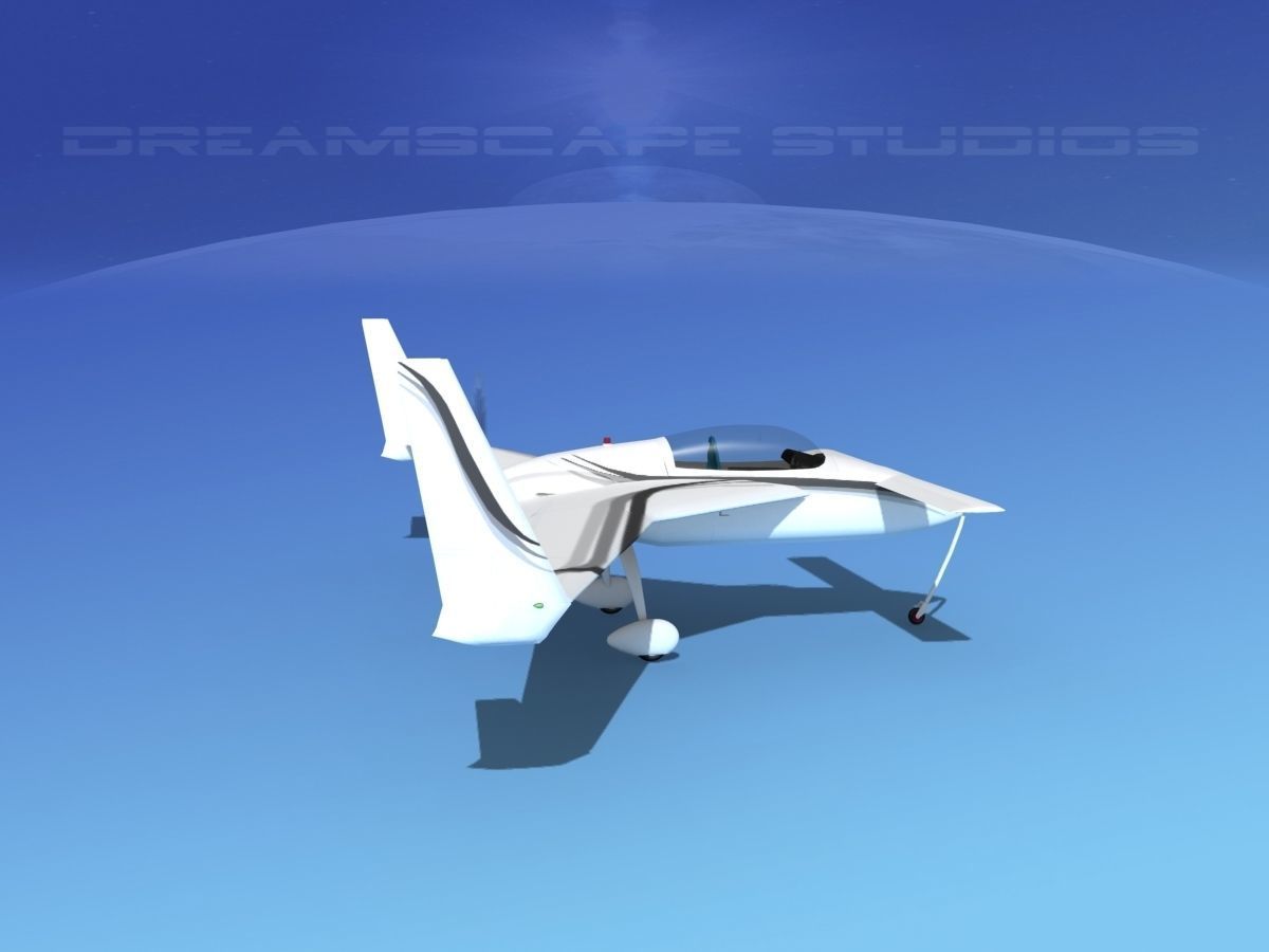 Rutan VariEze V16 3D model_4