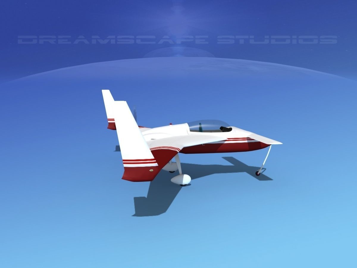 Rutan VariEze V18 3D model_4