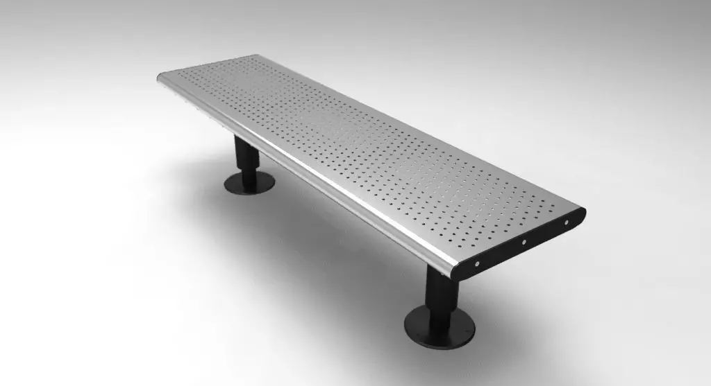 Bench for streets or shopping centers Free 3D model