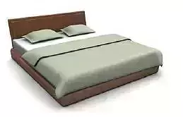 wooden bed