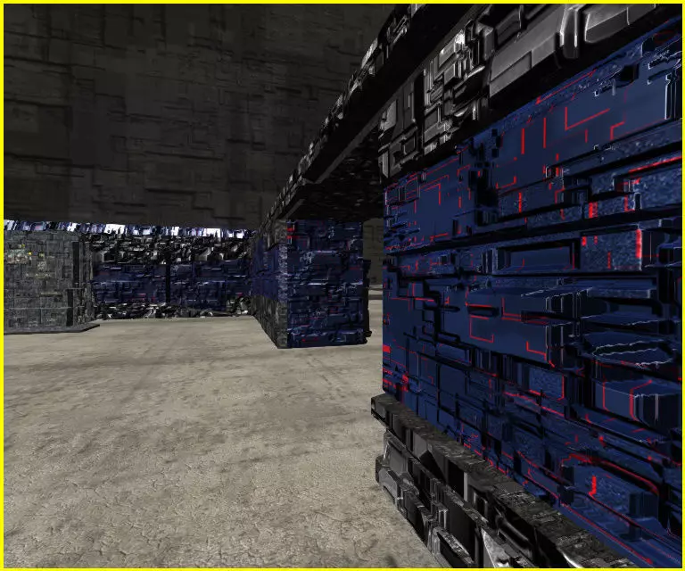 3D Fortress Wall Low-poly 3D model