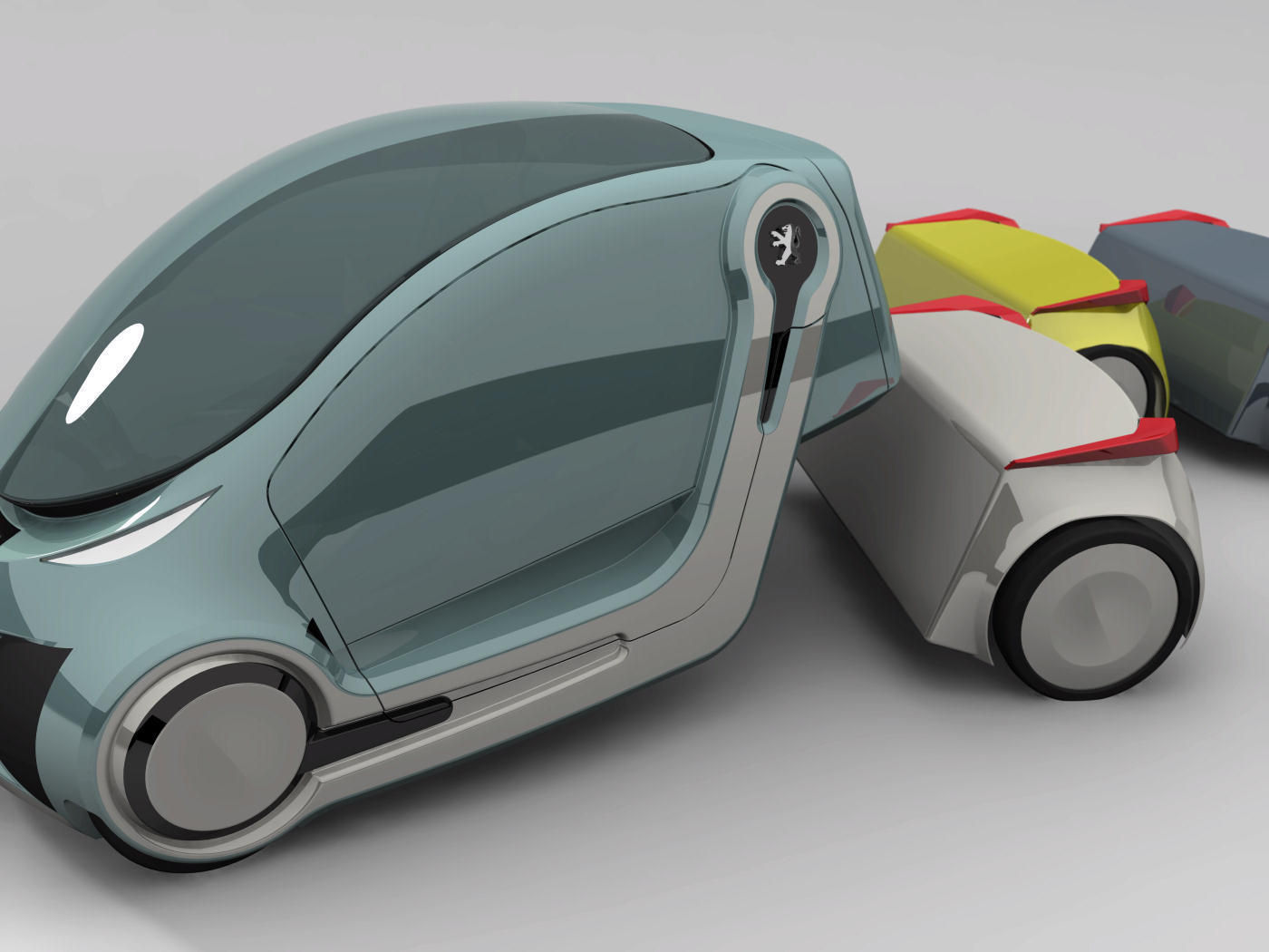 City car Free 3D model_1