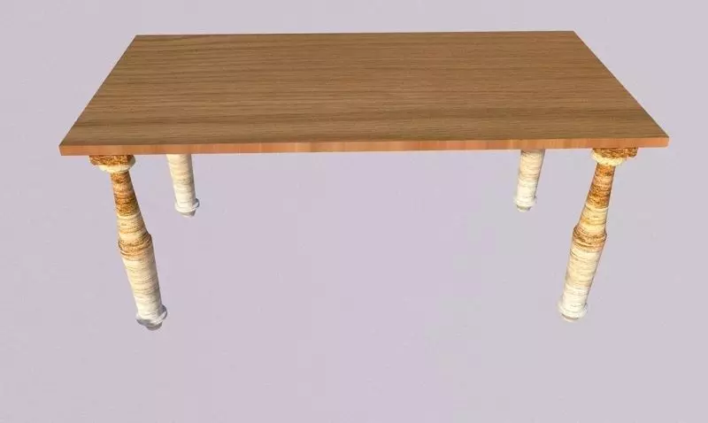 3D model Oak Table VR / AR / low-poly | CGTrader