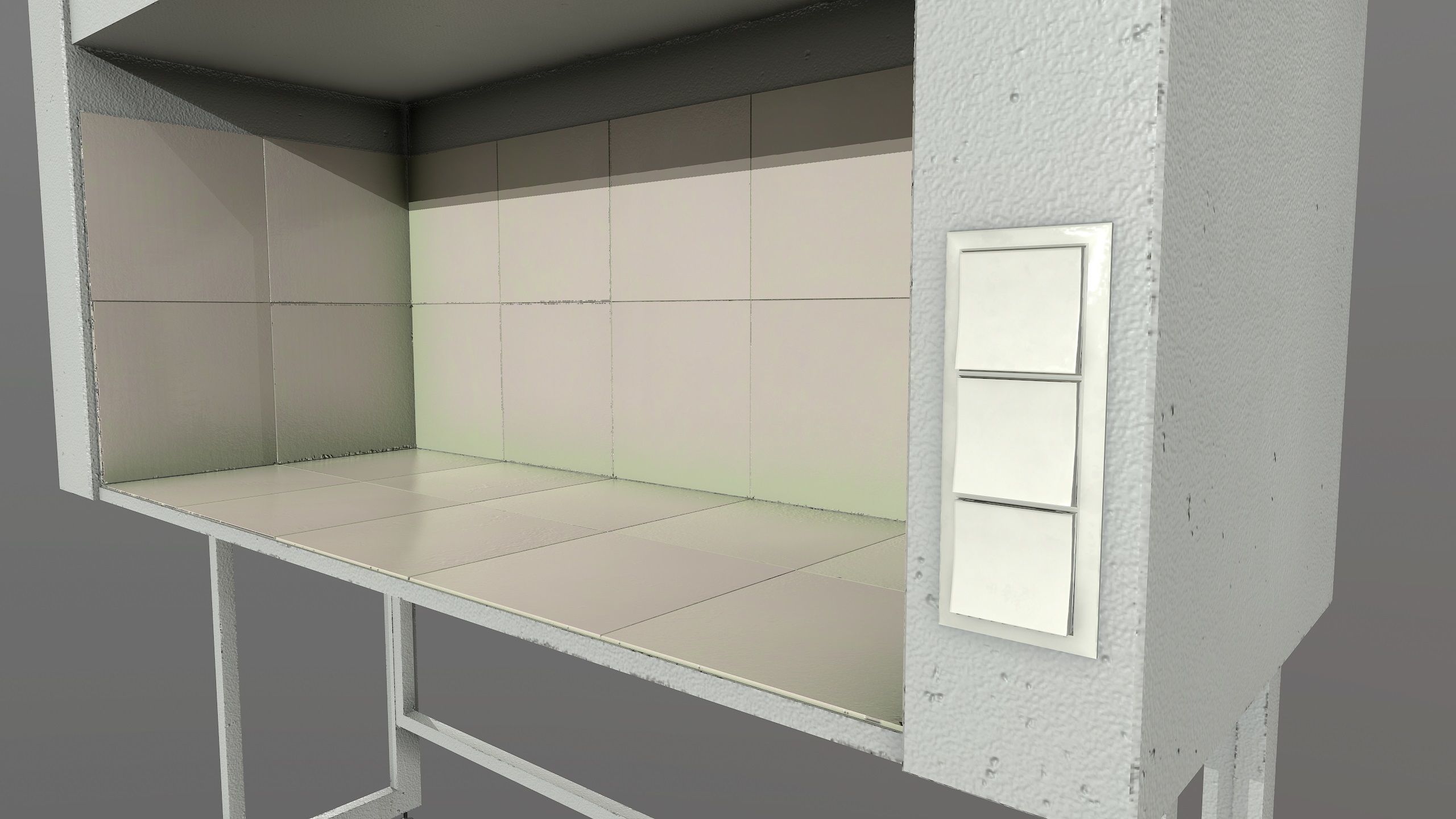 pull out drobe Low-poly 3D model_5