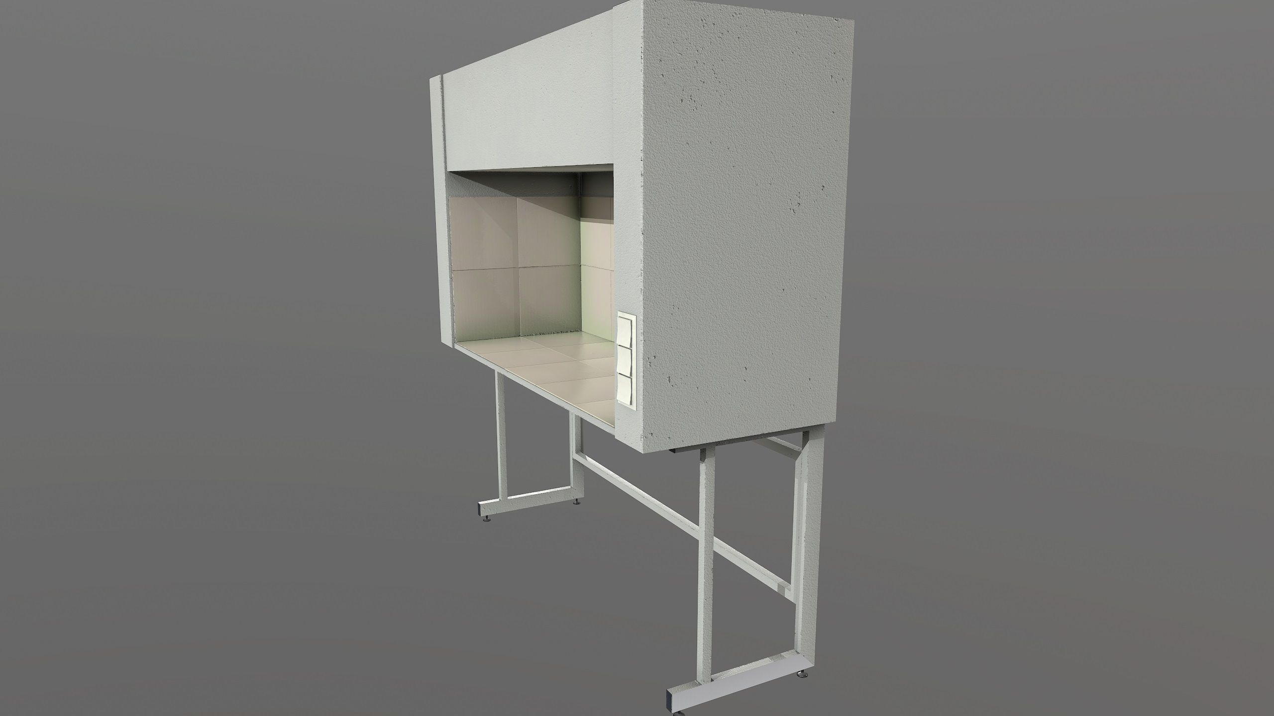 pull out drobe Low-poly 3D model_2