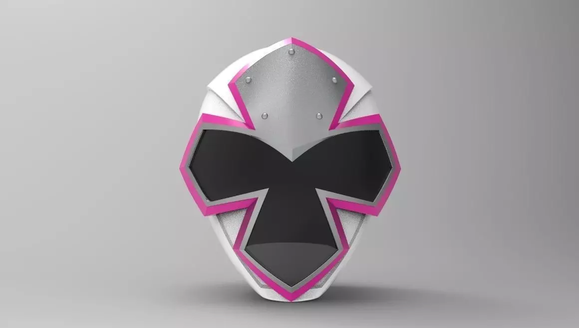 White Ranger Helmet from Ninja Steel for 3D printing 3D print model