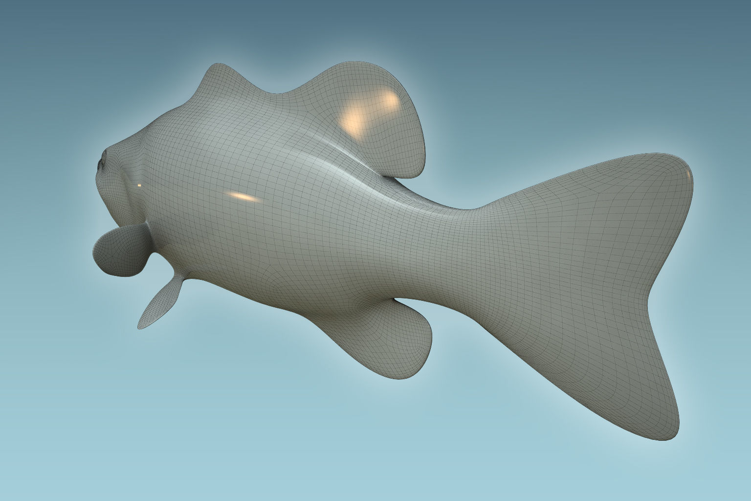 Mangrove Jack Fish 3D model_7