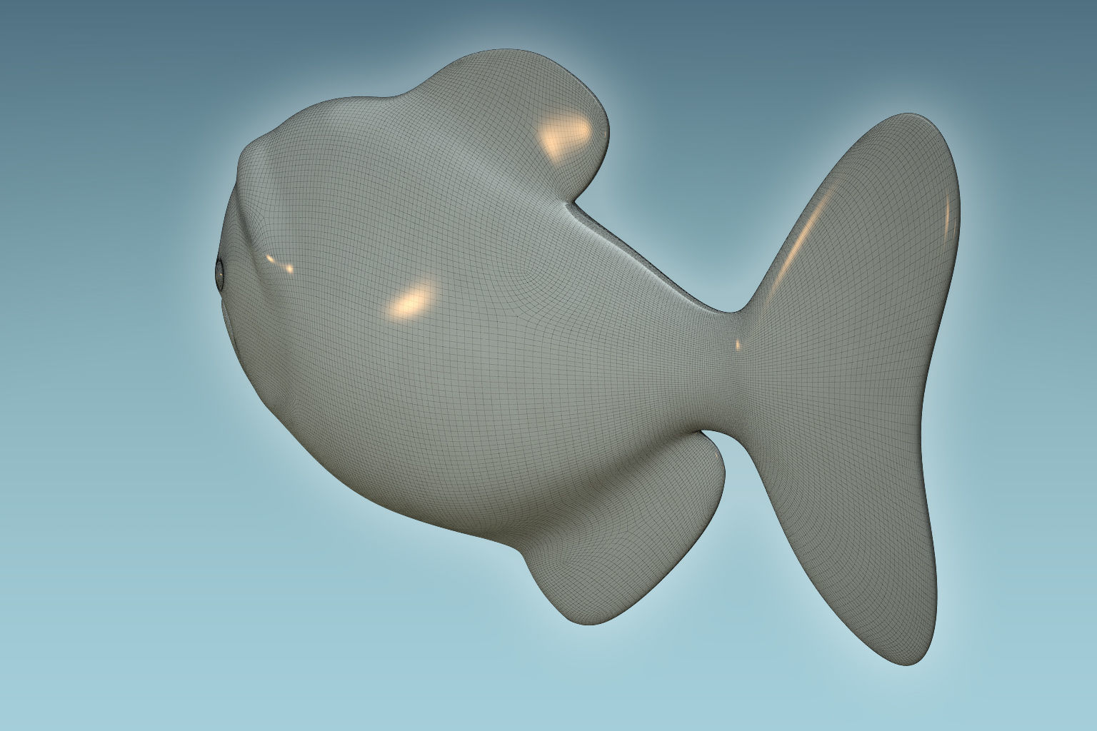 Piranha Fish 3D model_8