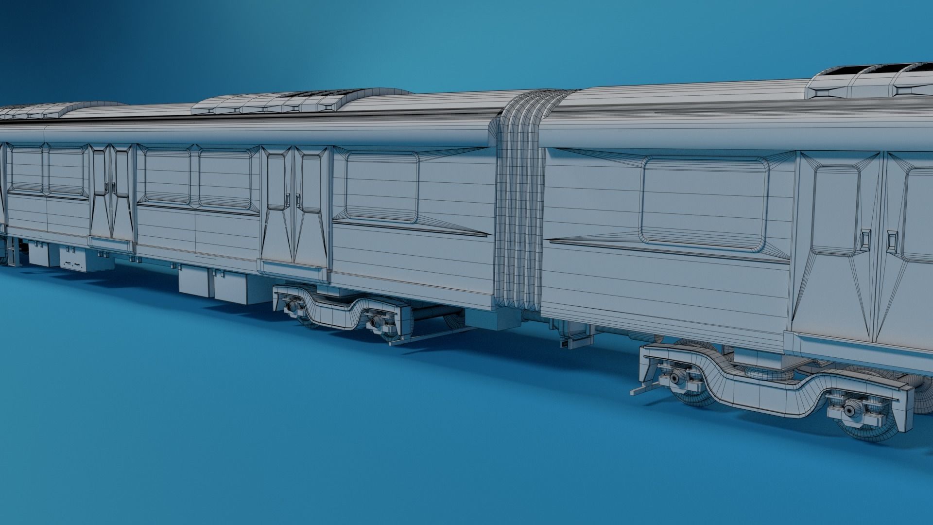 Modern Sydney Subway Train  3D model_9