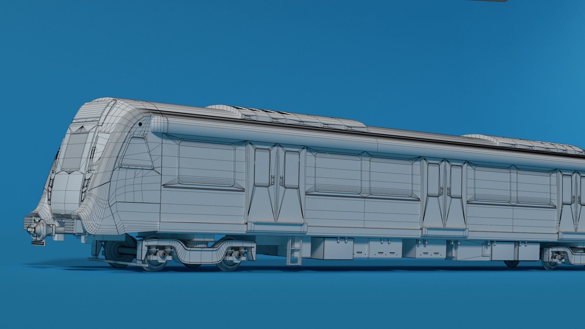 Modern Sydney Subway Train  3D model_8