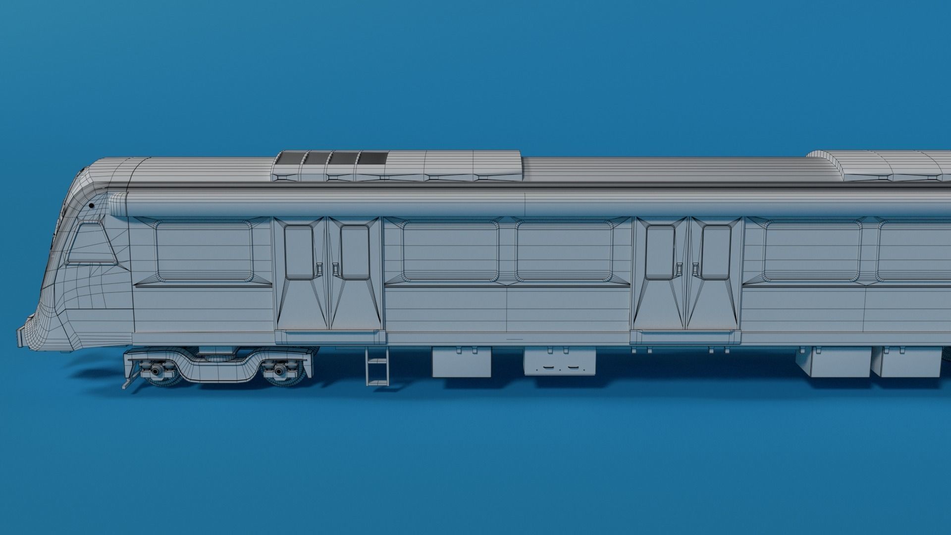 Modern Sydney Subway Train  3D model_10