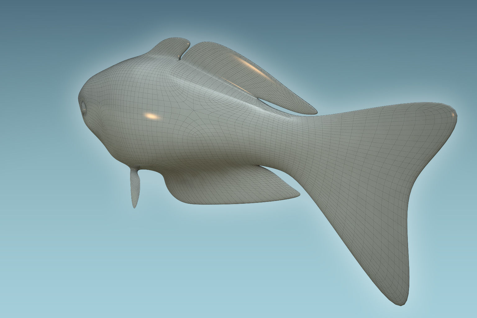 Rainbow Fish 3D model_7