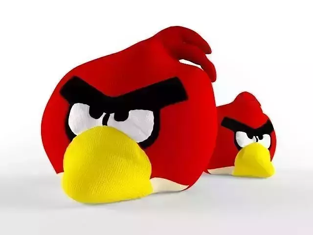Angry Birds Pillow Red