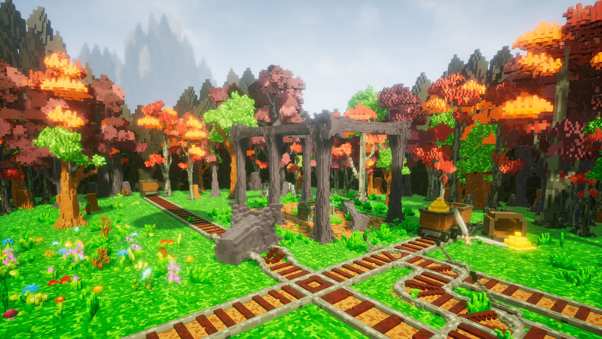 Pro-VOX Uncharted Voxel Nature Pack Low-poly 3D model_2