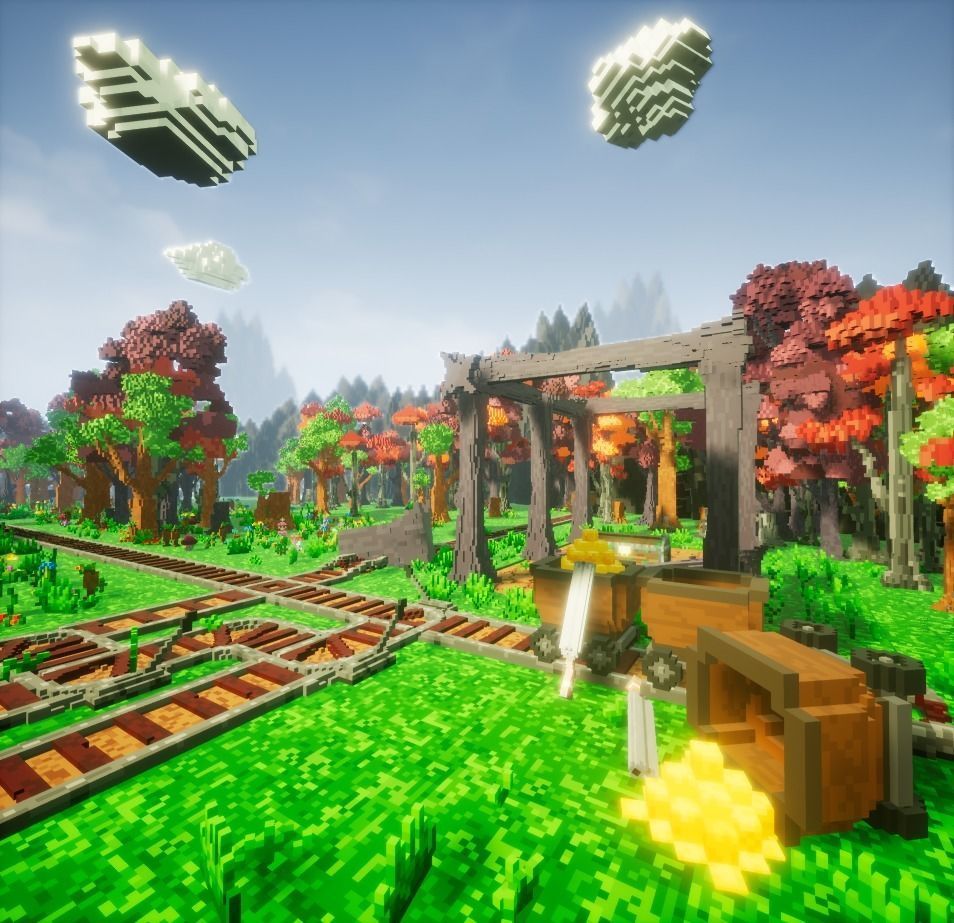 Pro-VOX Uncharted Voxel Nature Pack Low-poly 3D model_8