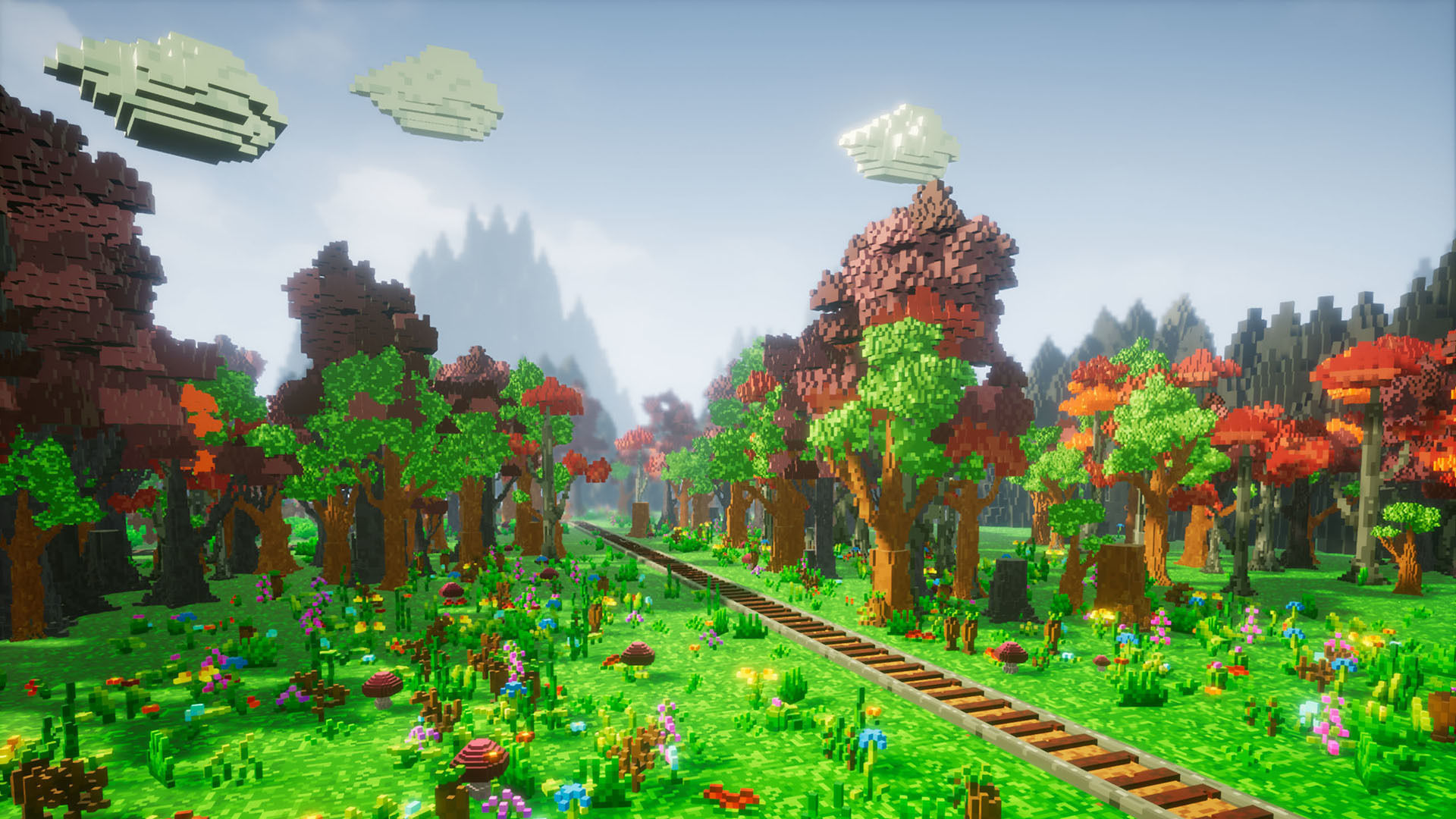 Pro-VOX Uncharted Voxel Nature Pack Low-poly 3D model_3