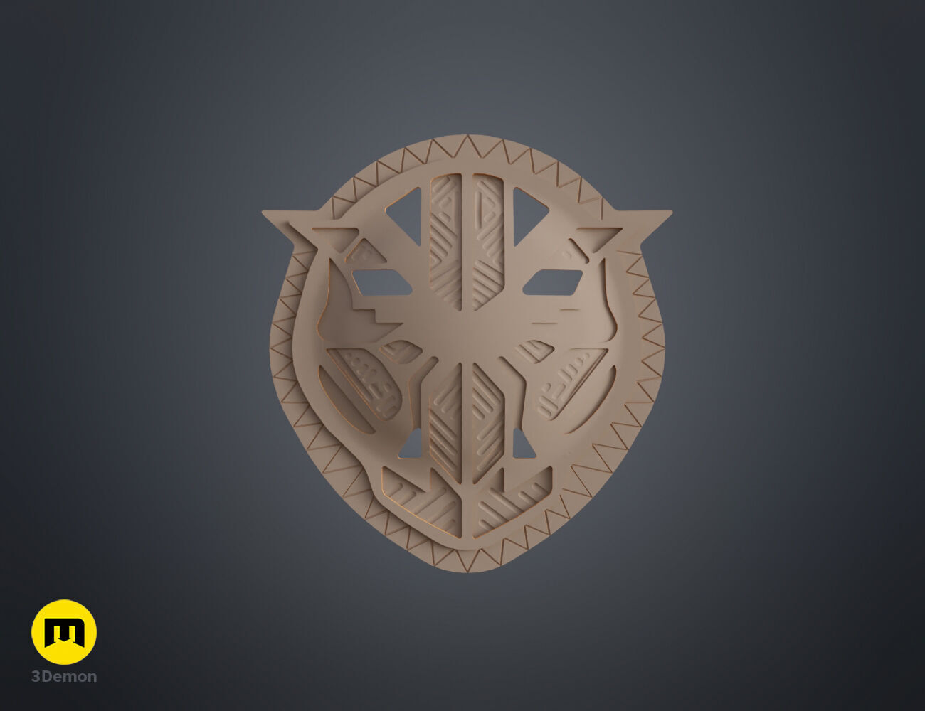 Wakanda Okoye buckle 3D print model_7