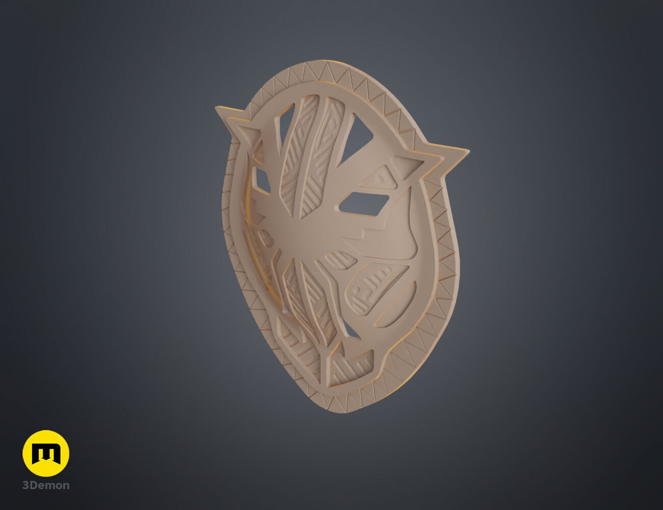 Wakanda Okoye buckle 3D print model_8