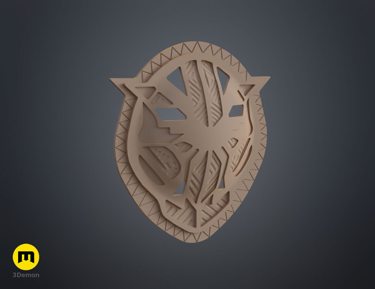 Wakanda Okoye buckle 3D print model_5