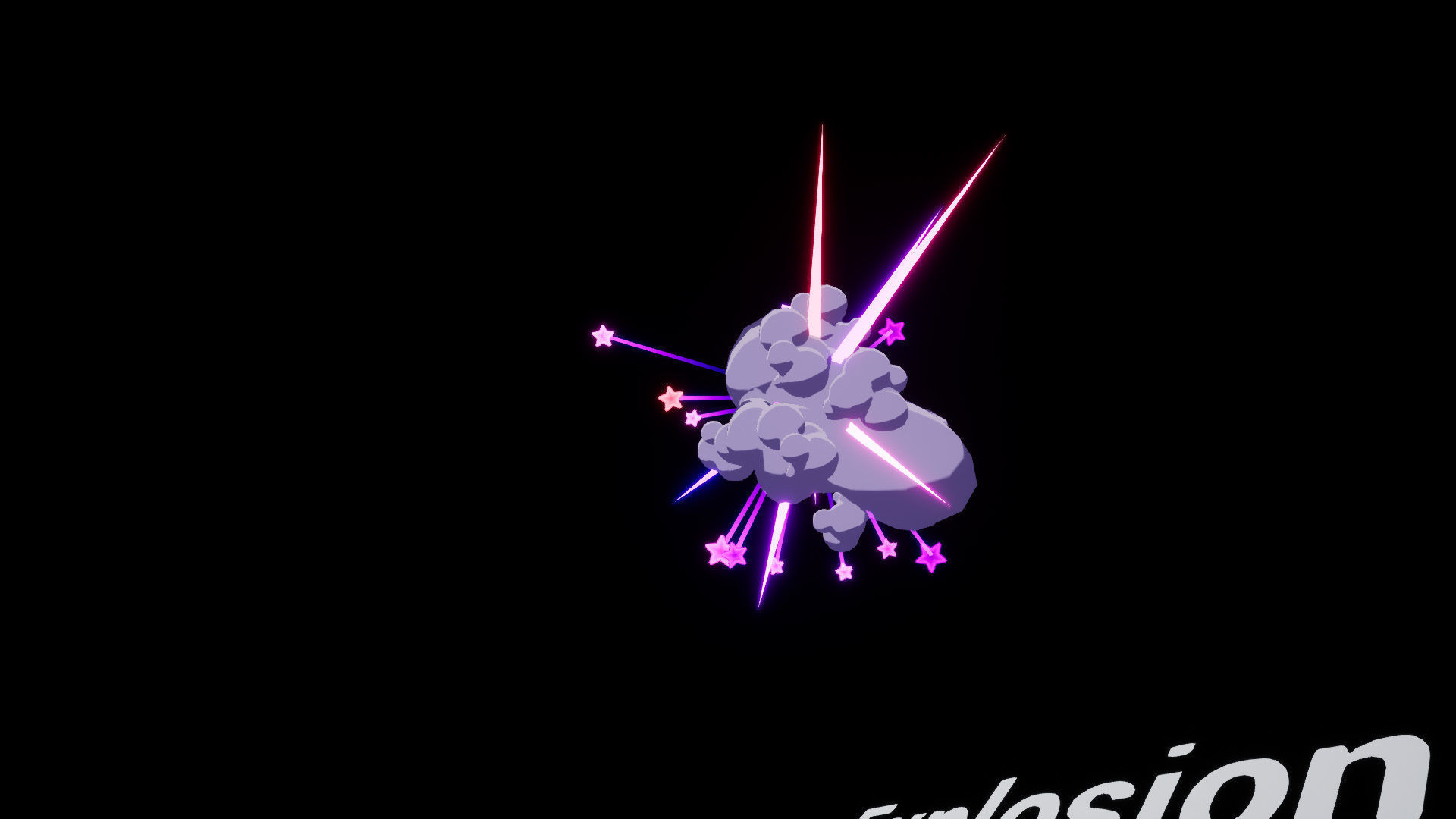 Cartoon FX 2 Low-poly 3D model_1