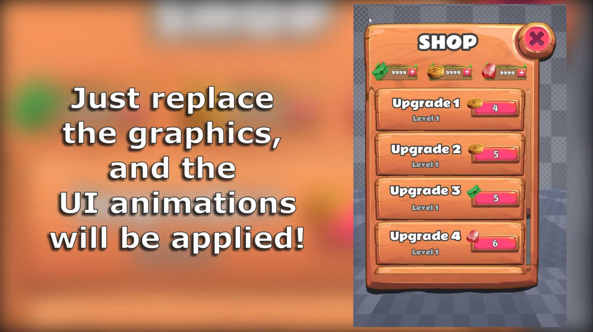 Cartoony UI Anims Low-poly 3D model_14