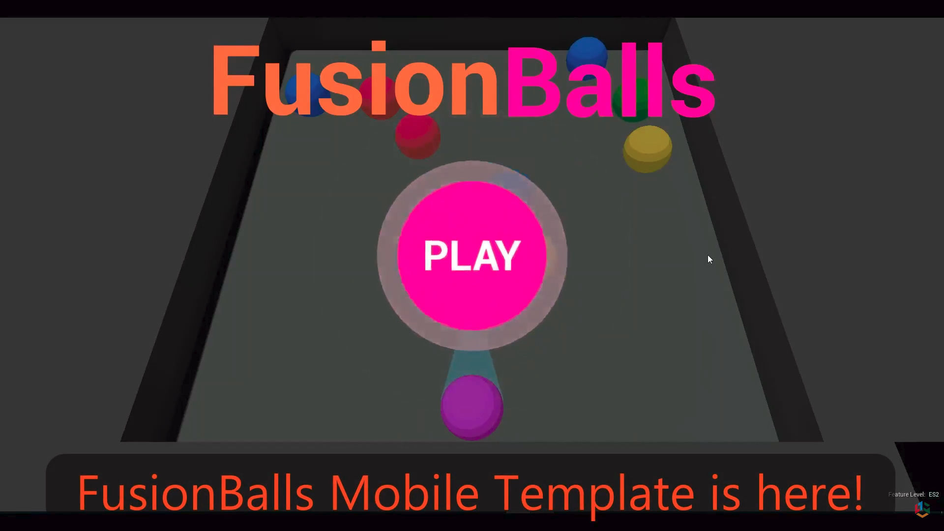 Fusion Balls - Game Template Low-poly 3D model_13